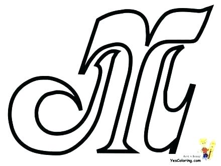 440x330 Letter M Coloring Page Bubble Letter Coloring Pages Bubble Letters