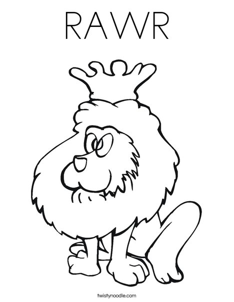 468x605 Rawr Coloring Page