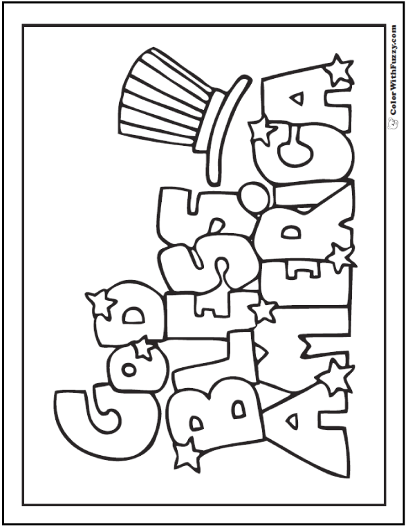 590x762 Fourth Of July Coloring Pages Print And Customize Sunday School