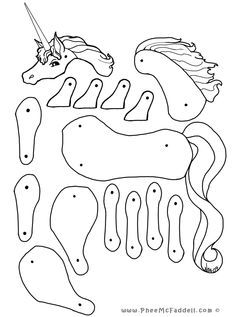 236x317 Unicorn Puppet To Color, Cut Out, Assemble U Is For Unicorn