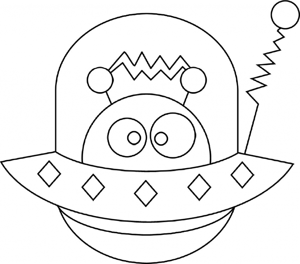 1024x903 Cute Alien Coloring Pages