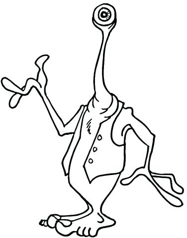 376x480 Interesting Aliens Coloring Pages Click To See Printable Version