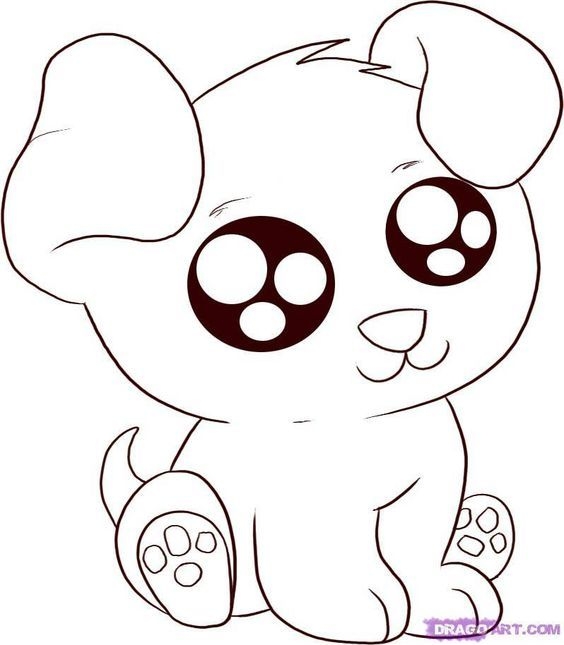 564x645 Cute Animals With Big Eyes Coloring Pages Anime Animals Animal