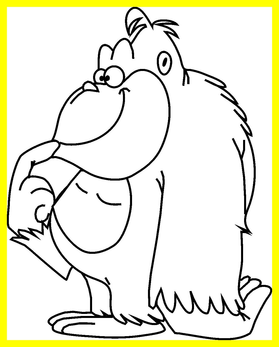 1103x1374 Astonishing Cute Cartoon Animals With Big Eyes Coloring Pages