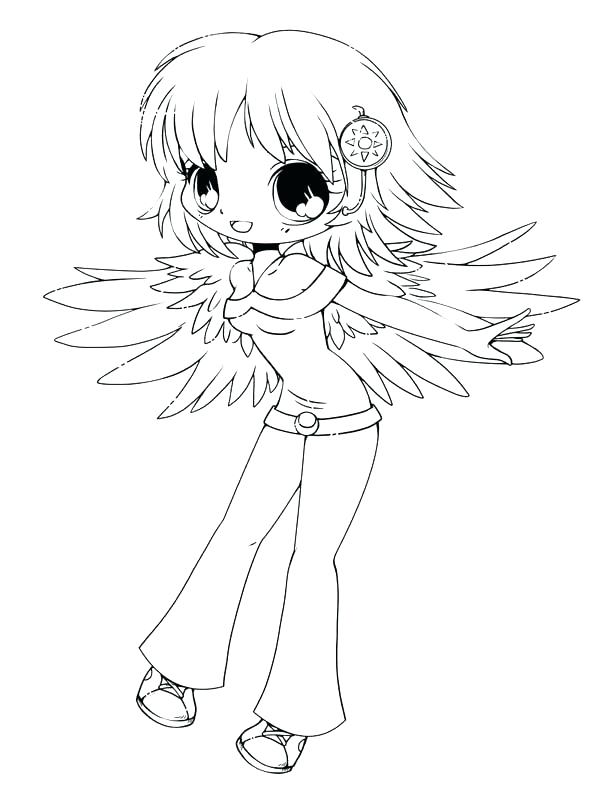 600x801 Anime Color Pages Cute Anime Coloring Pages To Print Cute Coloring