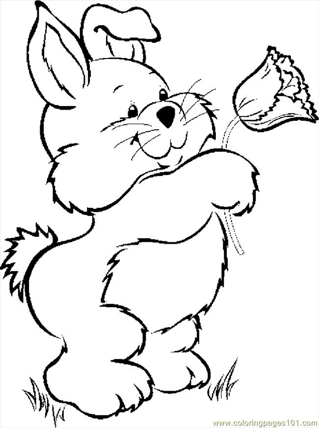 650x871 Outstanding Cute Baby Bunny Coloring Pages With Rabbit Coloring
