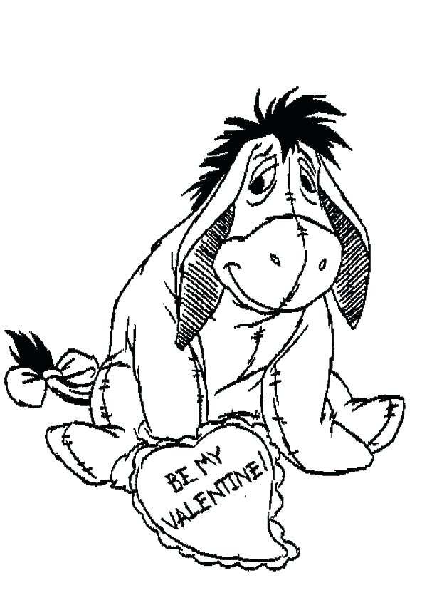 600x849 Baby Eeyore Coloring Pages Drawing Baby Colouring Page Drawing