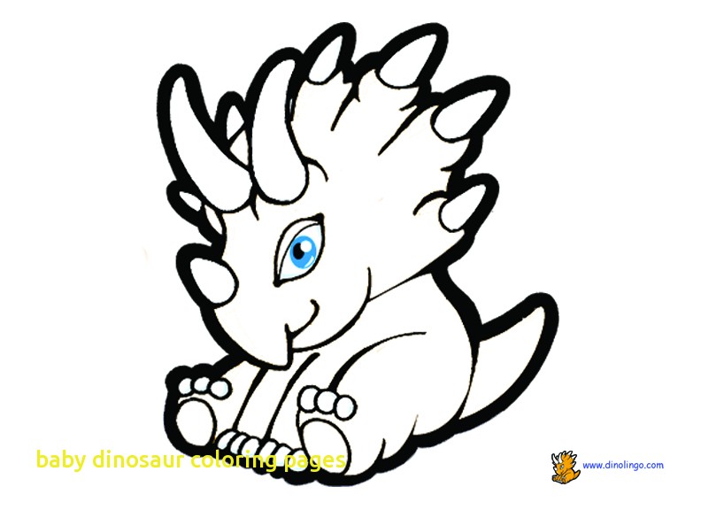 792x576 Baby Dinosaur Coloring Pages With Dino Lingo Logo Cute Baby