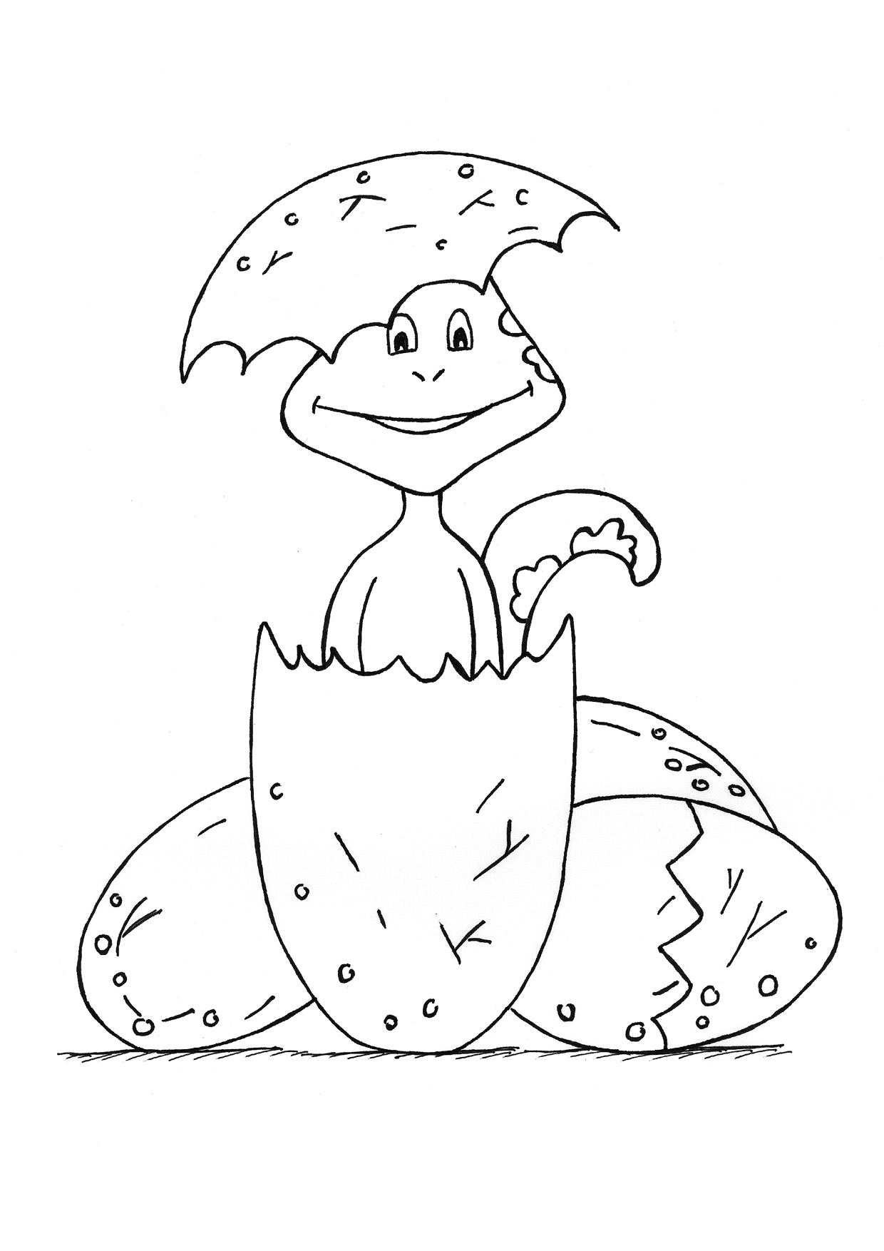 1240x1754 Cute Baby Dinosaur Coloring Pages