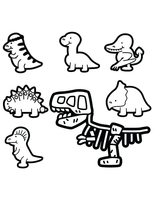 612x792 Cute Baby Dinosaur Coloring Pages