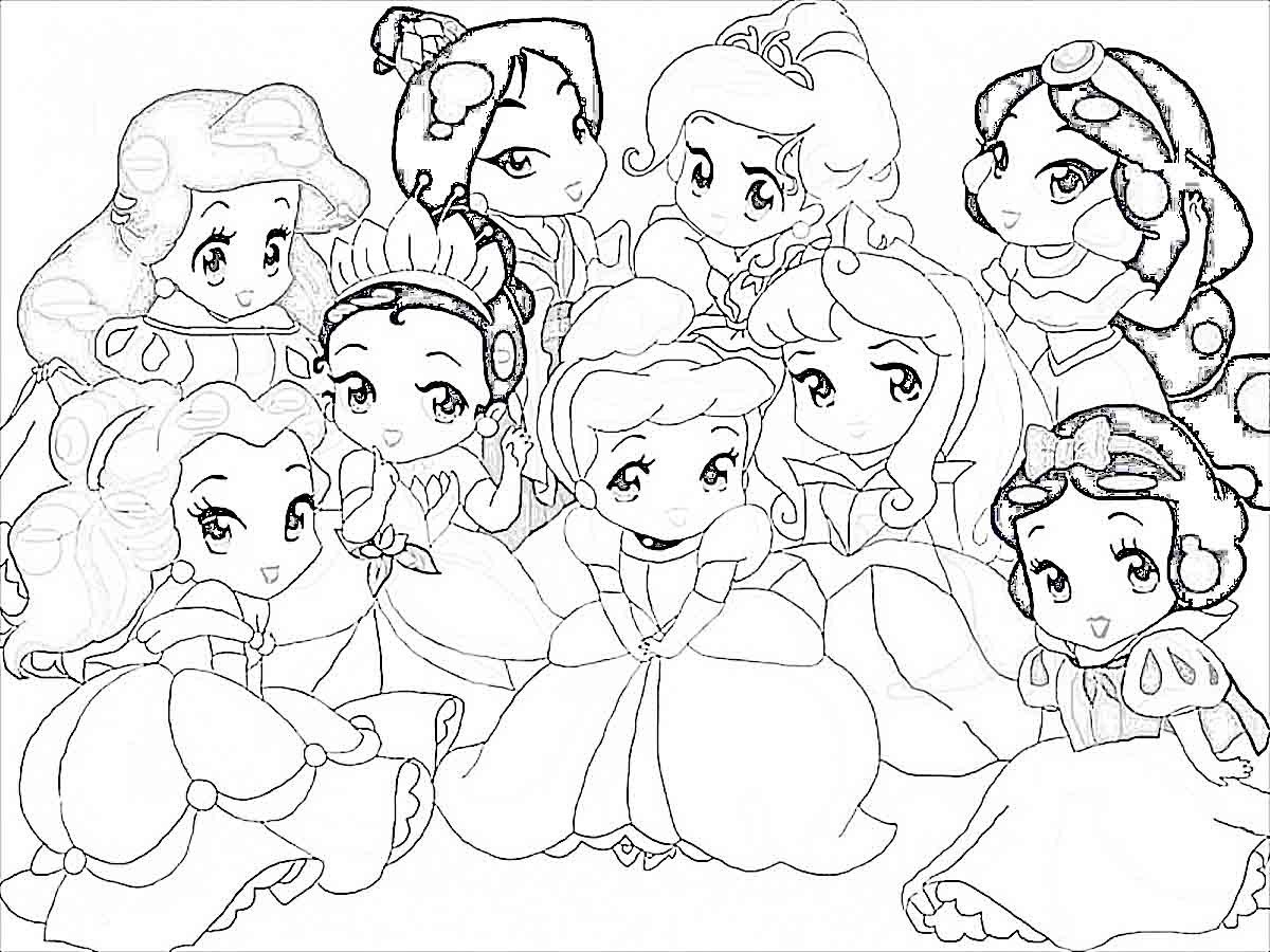 1200x900 Cute Baby Disney Coloring Pages