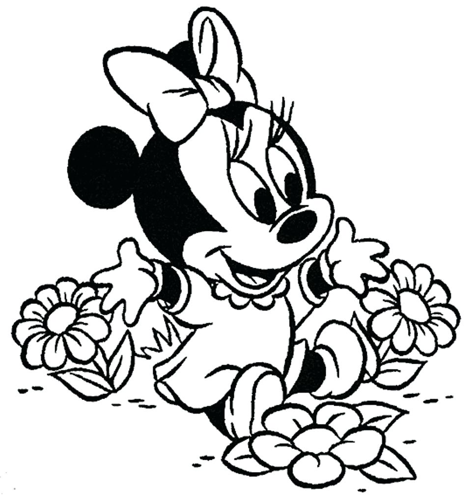 965x1025 Coloring Page Cute Disney Coloring Pages Baby Mouse Cute Disney