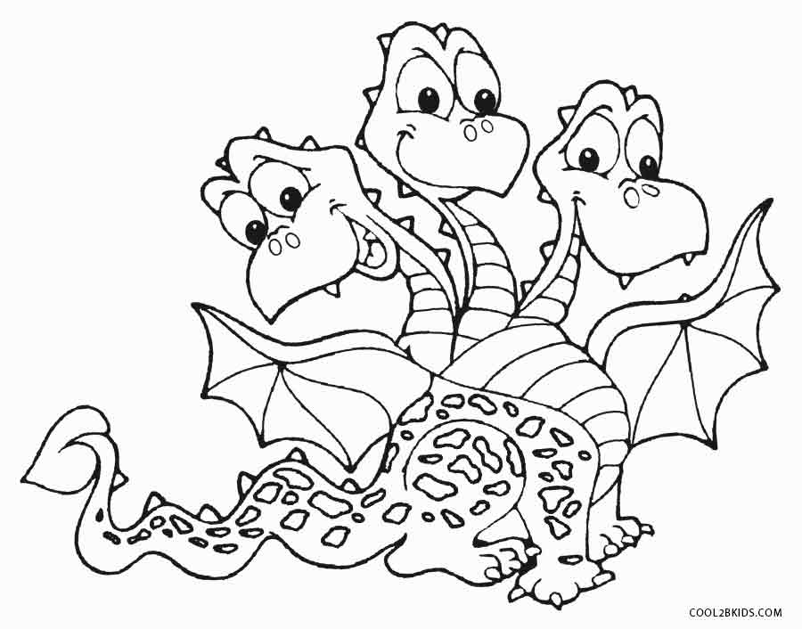900x706 Printable Dragon Coloring Pages For Kids