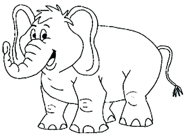 600x449 Good Baby Elephant Coloring Pages Kids Cute Sheets Baby Elephant