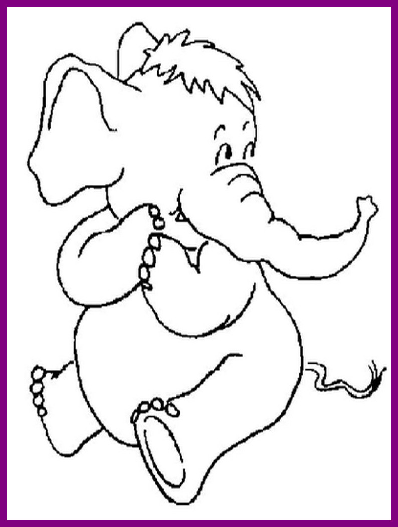 794x1050 Shocking Brilliant Cute Baby Elephant Coloring Pages With Animal