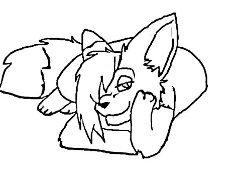 468x356 Cute Baby Fox Coloring Pages