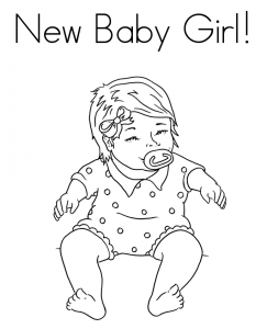 243x300 Baby Girl Coloring Page Free Coloring Pages For Kids