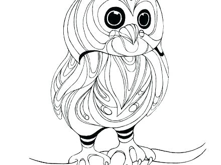 440x330 Baby Owl Coloring Pages Baby Owl Coloring Pages For Adults Copy