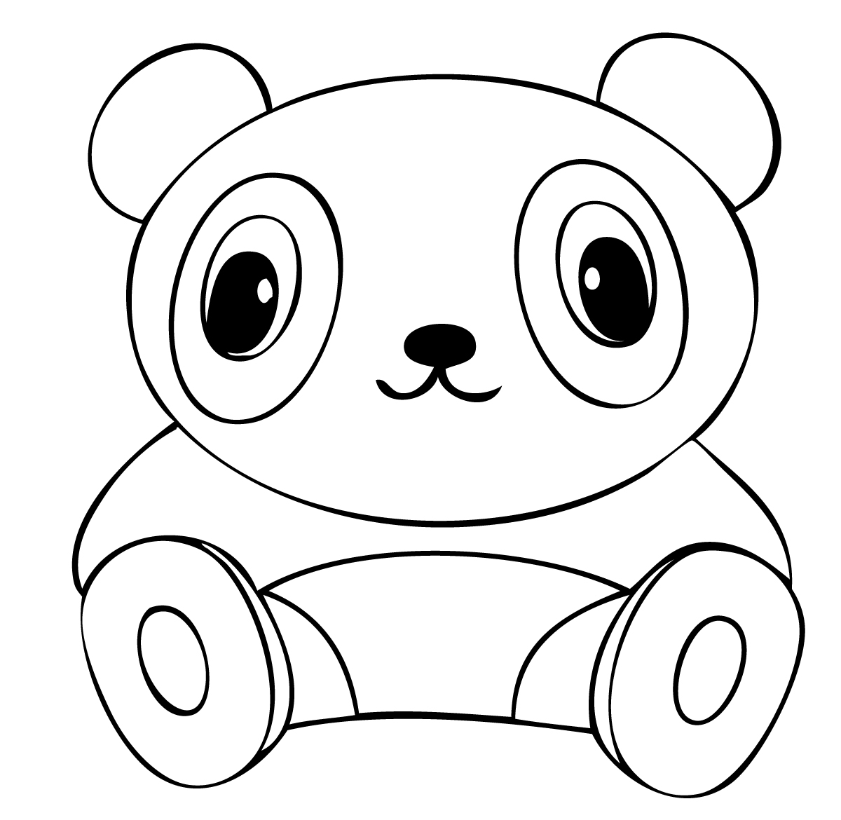 1200x1170 Cute Baby Panda Coloring Pages