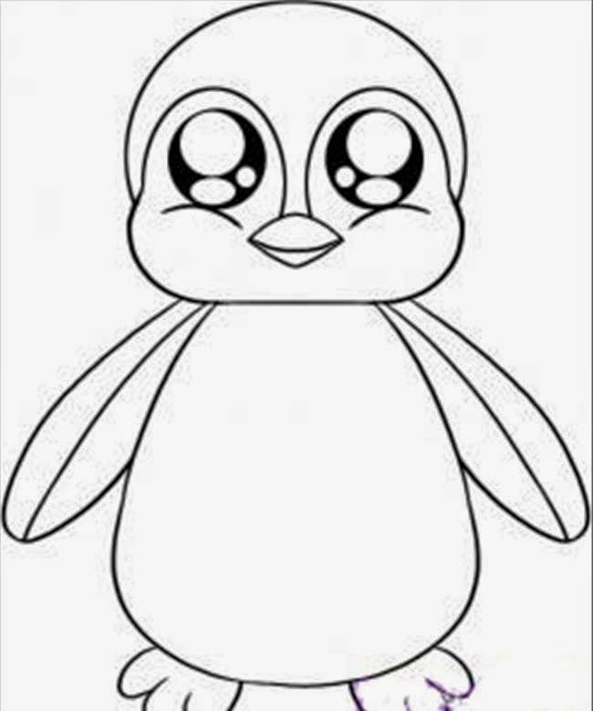 650x779 Printable Cute Baby Penguin Coloring Page Dkidspage Coloring