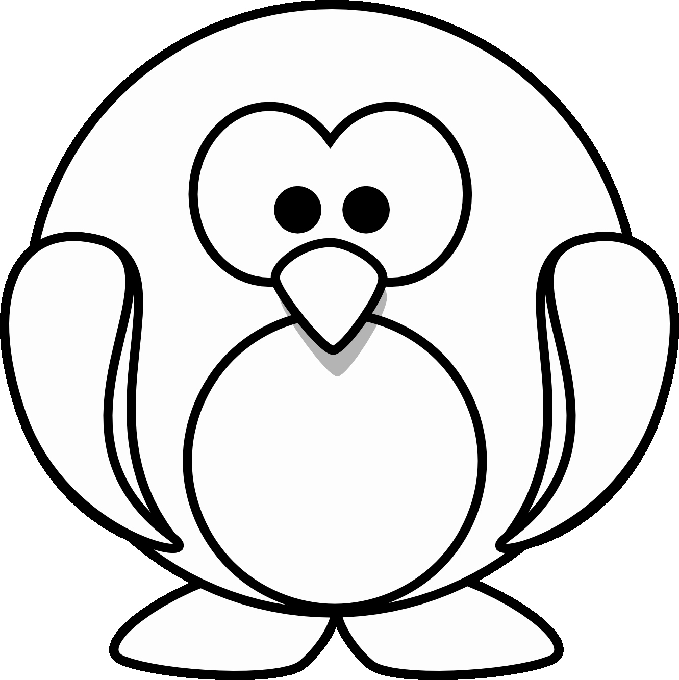 1331x1333 Scarf Coloring Page Baby Penguin Coloring Pages