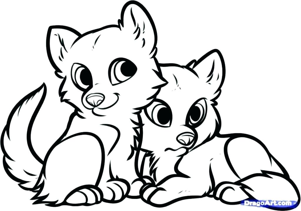 1024x717 Coloring Pages Of Puppies Puppy Coloring In Kittens And Puppies