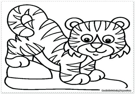 476x333 Cute Tiger Coloring Pages Super Cute Animal Tiger Coloring Pages