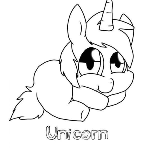 600x600 Cute Baby Unicorn Coloring Pages Dukabooks Drawing