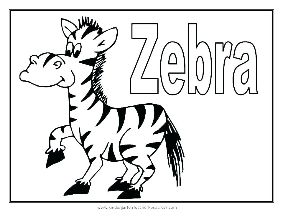 960x720 Cute Baby Zebra Coloring Pages Color Page Little