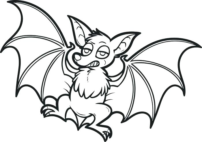 700x493 Bat Coloring Pages Free