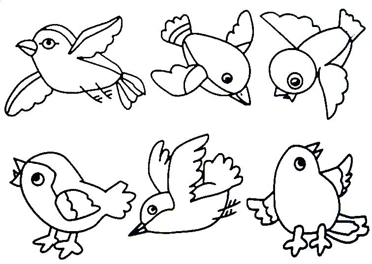 756x538 Cute Bird Coloring Pages Birds To Color Bird Coloring Kids