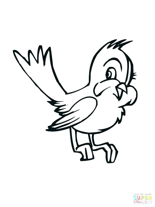 618x824 Cute Bird Coloring Pages