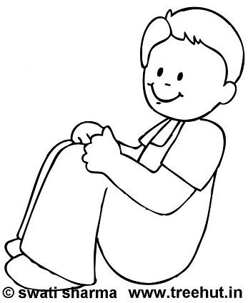 347x425 Cute Boy Coloring Pages