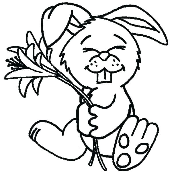 600x612 Cute Bunny Colouring Pages Bunny Coloring Page Dreaded Rabbit