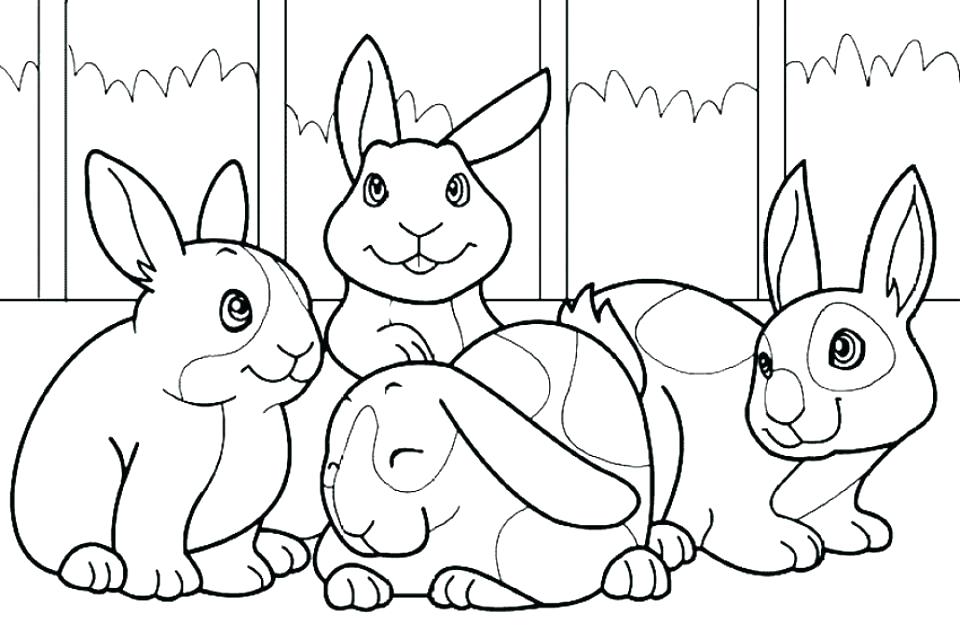 960x640 Bunnies Coloring Pages Free Bunny Coloring Pages Cute Bunny