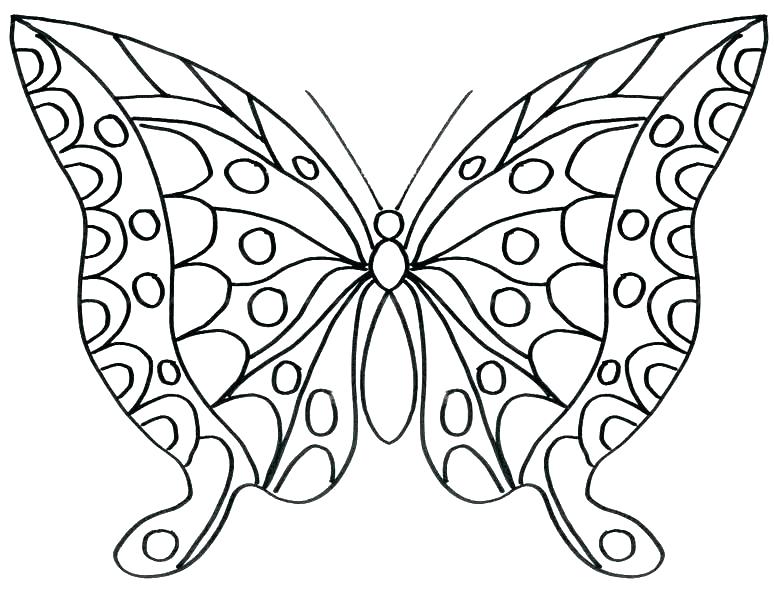774x595 Cute Butterfly Coloring Pages Coloring Pages Butterflies Cute