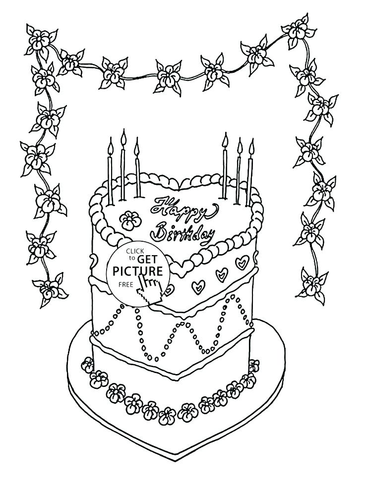 736x987 Pixels Cute Birthday Cupcake Coloring Pages Free Printable