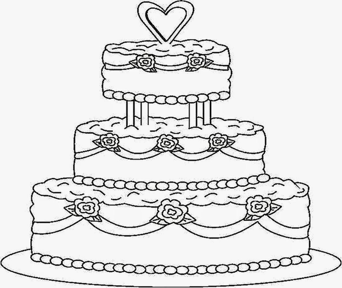 1185x998 Cake Coloring Pages