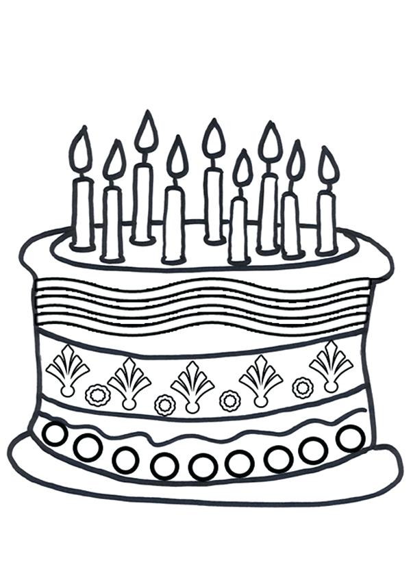 600x850 Cake Coloring Pages Cupcake Coloring Pages Pictures Free Birthday