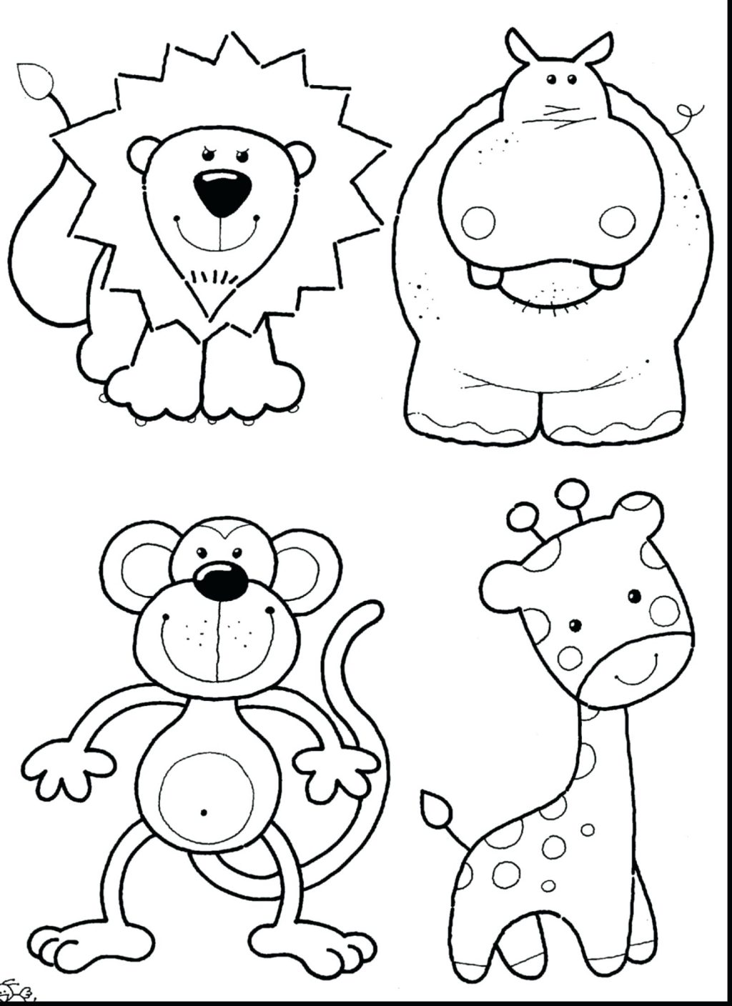 1024x1408 Coloring Pages Cute Baby Animal Coloring Pages Incredible