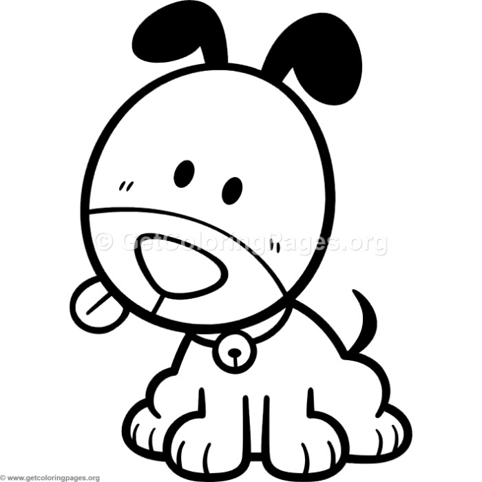 700x700 Little Cute Cartoon Dog Coloring Pages