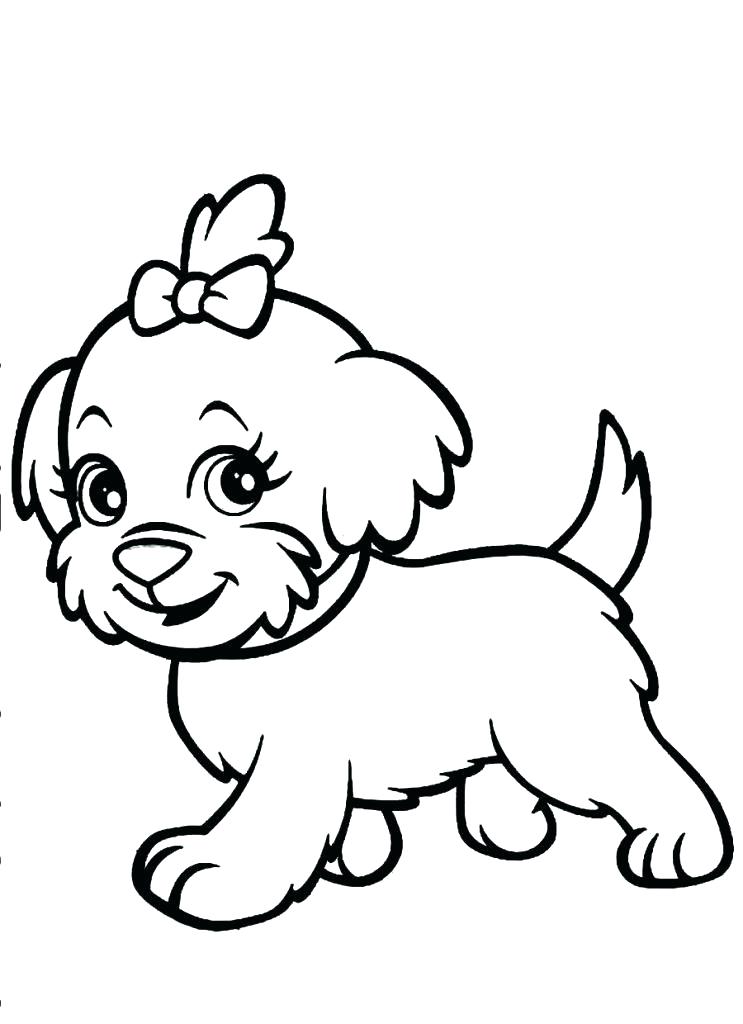 743x1024 Dog Coloring Page