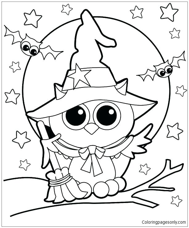 613x738 Coloring Page Of Owl Cartoon Owl Coloring Pages Cute Owl Coloring