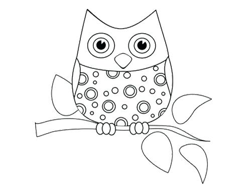500x386 Best Cute Owl Coloring Pages Free Printable Free Printable Owl