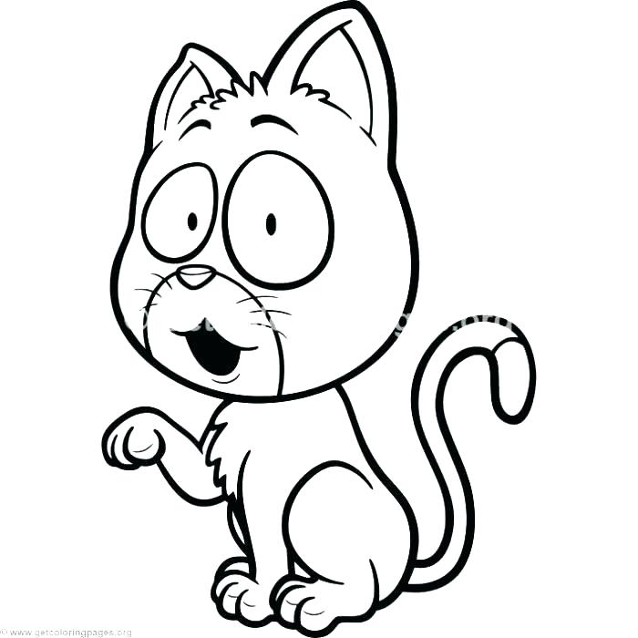 700x700 Cute Kitten Cat Coloring Pages Dog And Kitty Cat Coloring Page