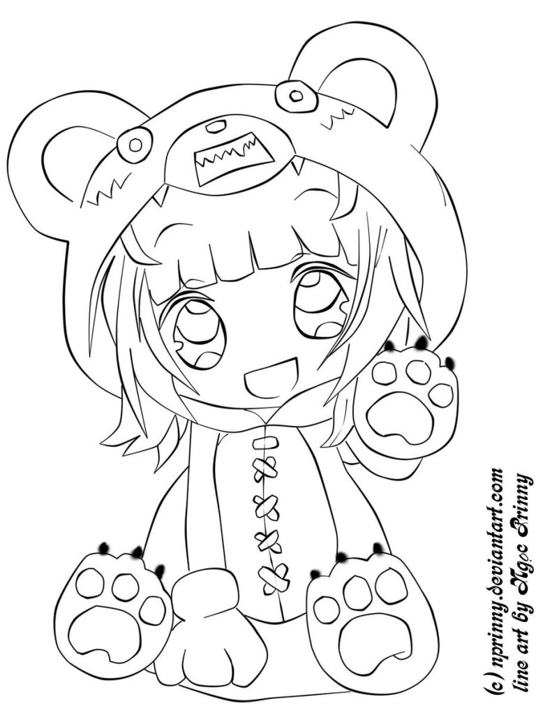 Cute Chibi Coloring Pages at GetDrawings | Free download