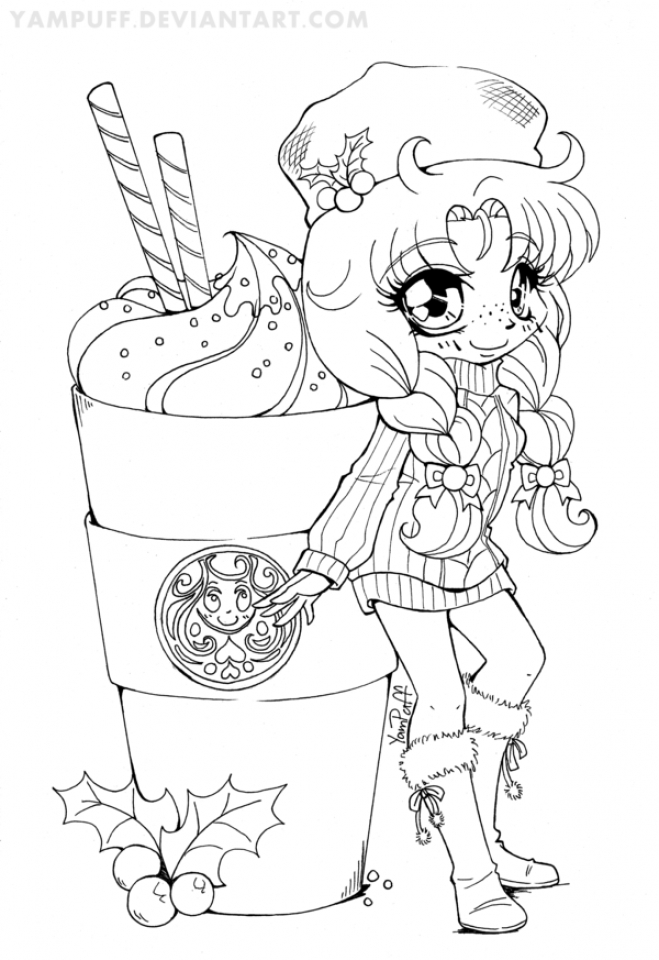 659x960 Chibi Coloring Pages