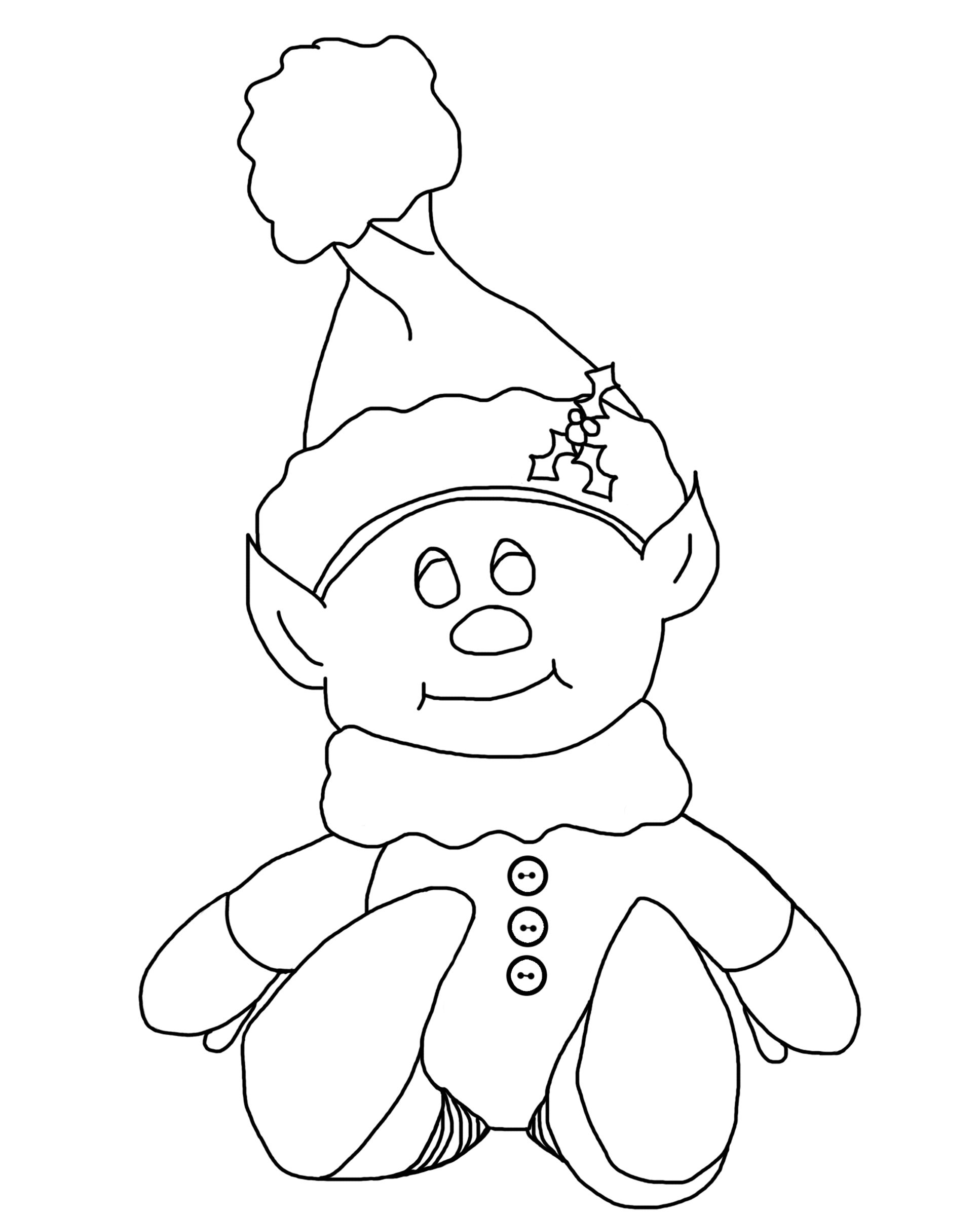 1934x2400 Creepy Little Elf Coloring Page Christmas Elves
