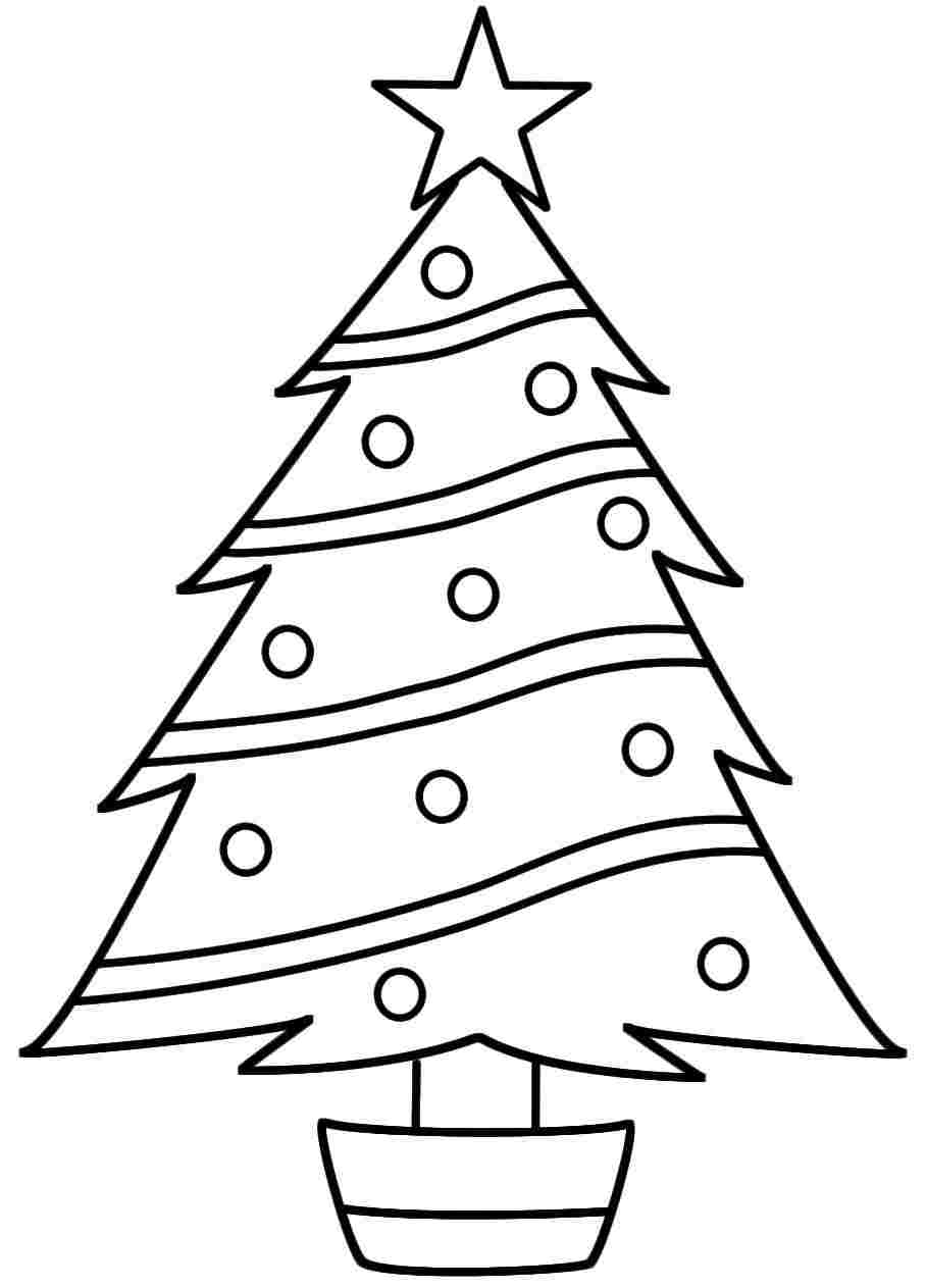 908x1263 Christmas Tree S Coloring Page