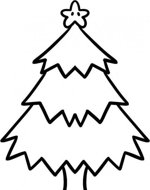 500x632 Christmas Tree Which Is Cool And Funny Coloring Page It Works